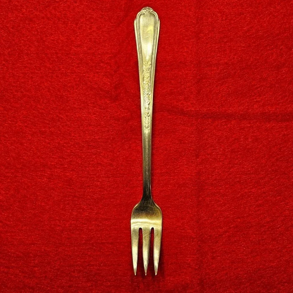 Plymouth‎ Silver Plate Cocktail Fork 1938 Jewel Pattern 5.75